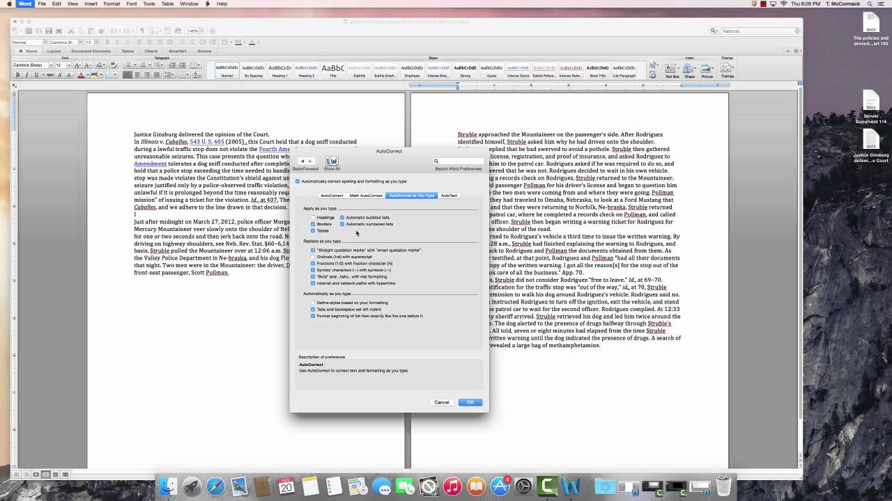 word for mac 2011 dictionary set to french change to english?